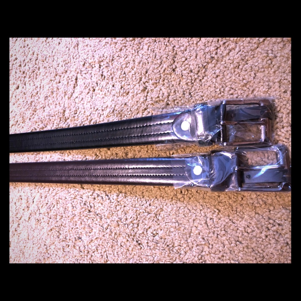 Set of men’s genuine leather belts size L